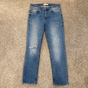 Part Two Copenhagen Relaxed Loose Fit Three Distressed Jeans Medium Wash 30